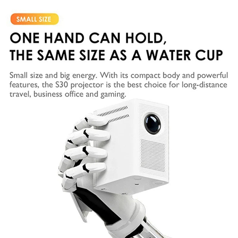 Experience Home Entertainment Like Never Before with the Portable LED Smart Projector - Your Ultimate Smart TV Solution!