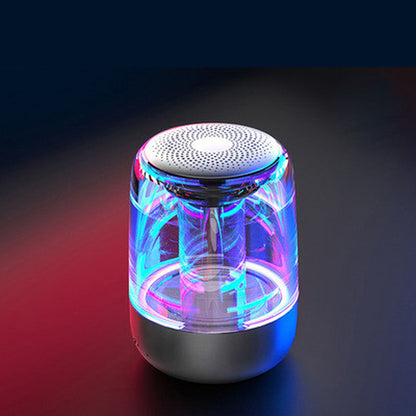 Experience Powerful Sound Anywhere with Our Portable Bluetooth Speaker - Features Colorful LED Lights and Built-in Radio