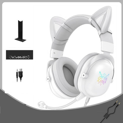 Experience Ultimate Gaming Comfort with Our Cute Girls Wired Head-Mounted Headset