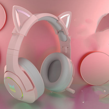 Experience Ultimate Gaming Comfort with Our Cute Girls Wired Head-Mounted Headset
