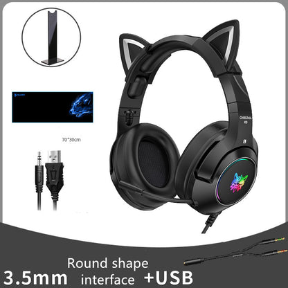 Experience Ultimate Gaming Comfort with Our Cute Girls Wired Head-Mounted Headset