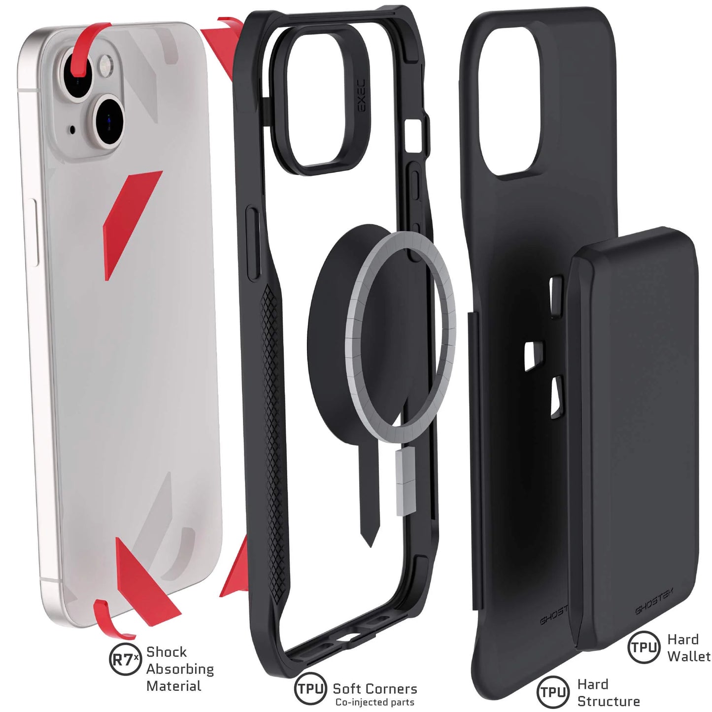 Elevate Your Style with the EXEC iPhone 15 Series MagSafe Wallet Case – Ultimate Protection and Convenience