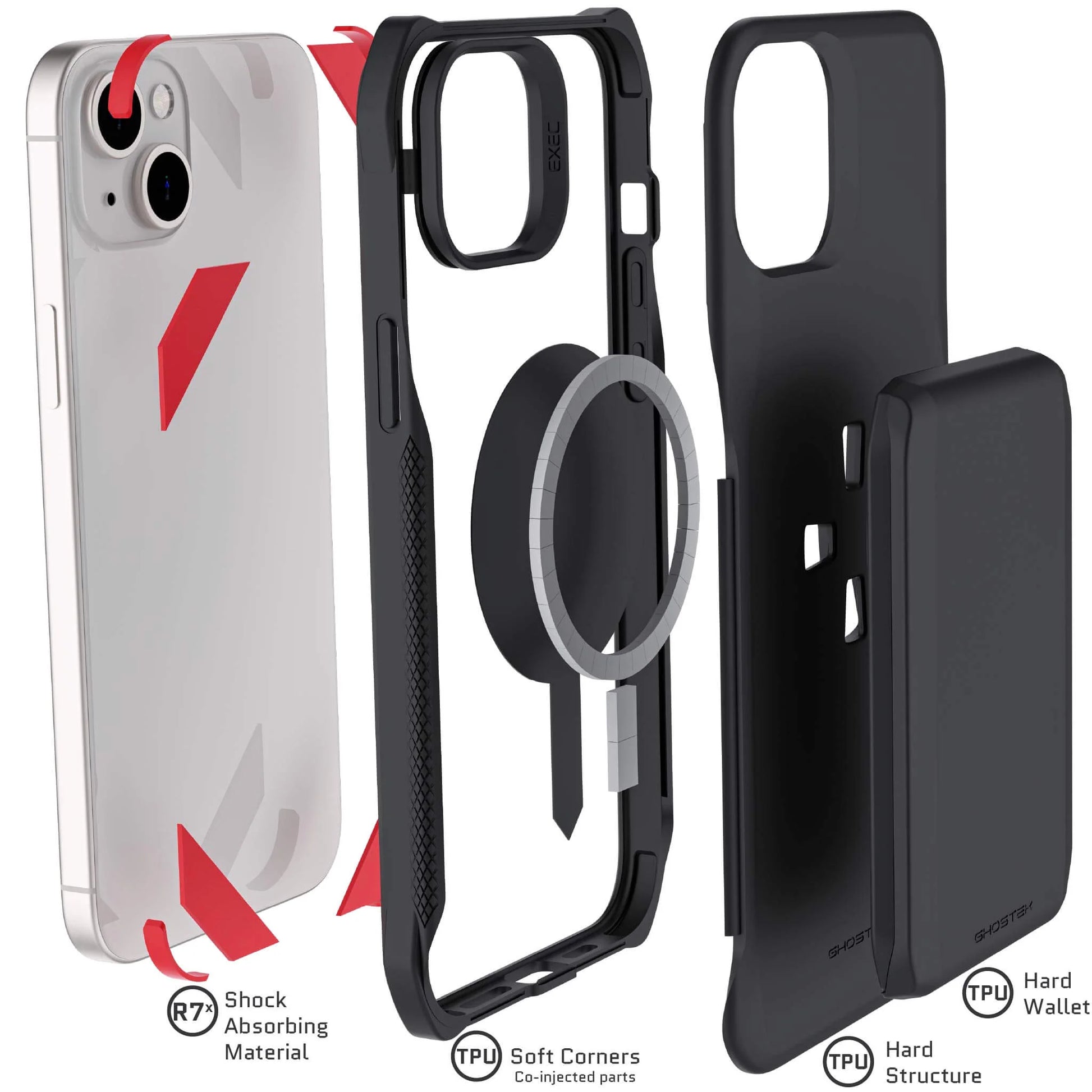 Elevate Your Style with the EXEC iPhone 15 Series MagSafe Wallet Case – Ultimate Protection and Convenience