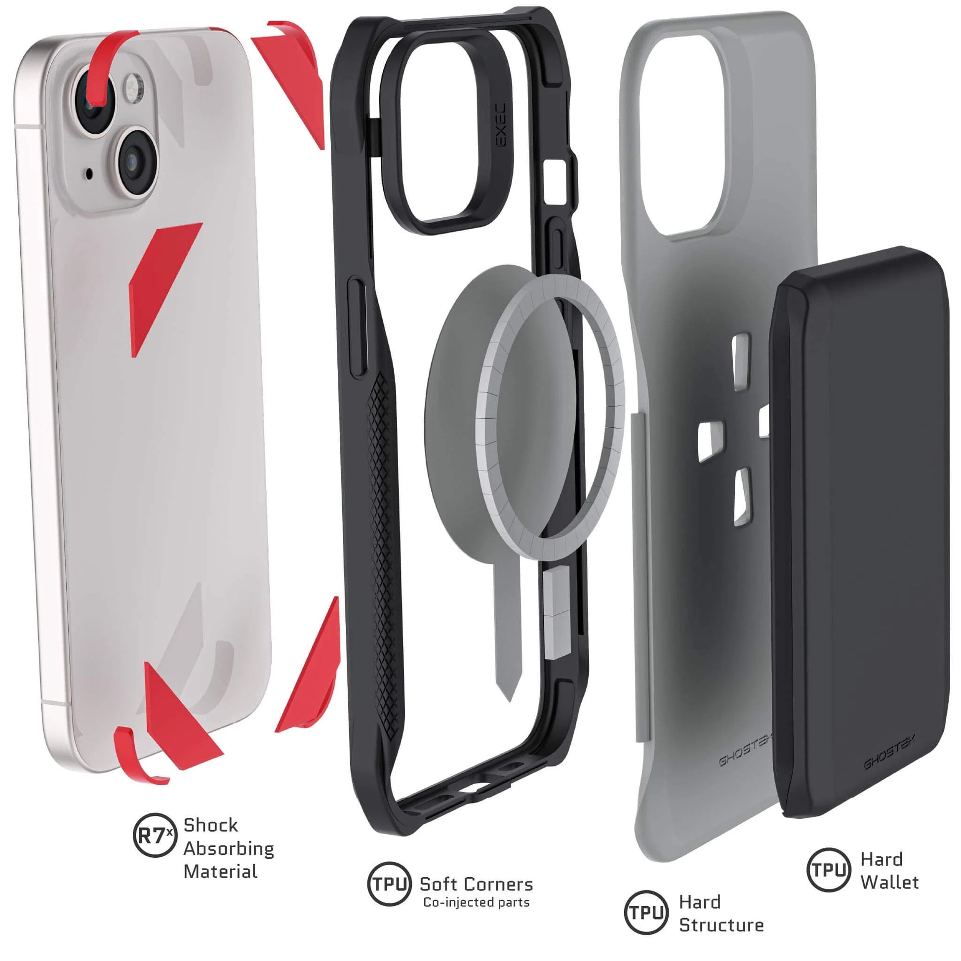 Elevate Your Style with the EXEC iPhone 15 Series MagSafe Wallet Case – Ultimate Protection and Convenience