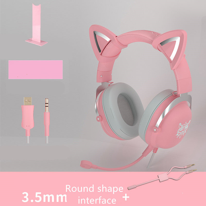 Experience Ultimate Gaming Comfort with Our Cute Girls Wired Head-Mounted Headset