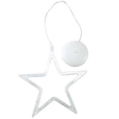 Illuminate Your Holidays with Our Christmas LED Suction Cup Chandelier Featuring Santa, Elk, and Snowman Designs - Perfect for Window Decor!