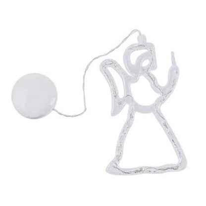 Illuminate Your Holidays with Our Christmas LED Suction Cup Chandelier Featuring Santa, Elk, and Snowman Designs - Perfect for Window Decor!