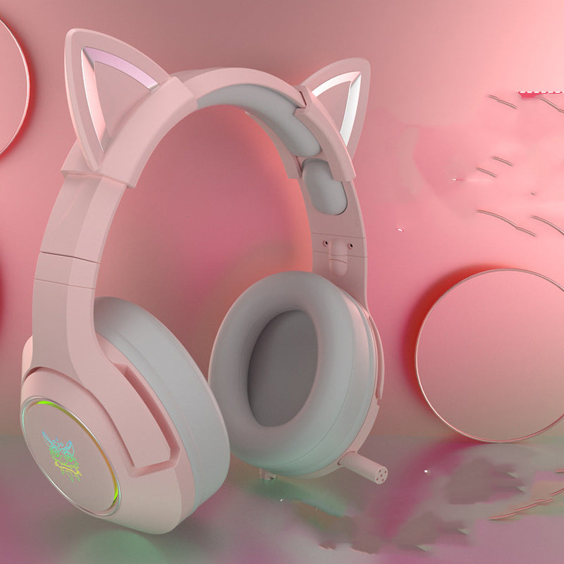 Experience Ultimate Gaming Comfort with Our Cute Girls Wired Head-Mounted Headset