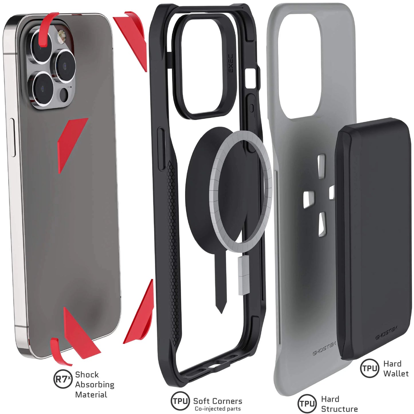 Elevate Your Style with the EXEC iPhone 15 Series MagSafe Wallet Case – Ultimate Protection and Convenience