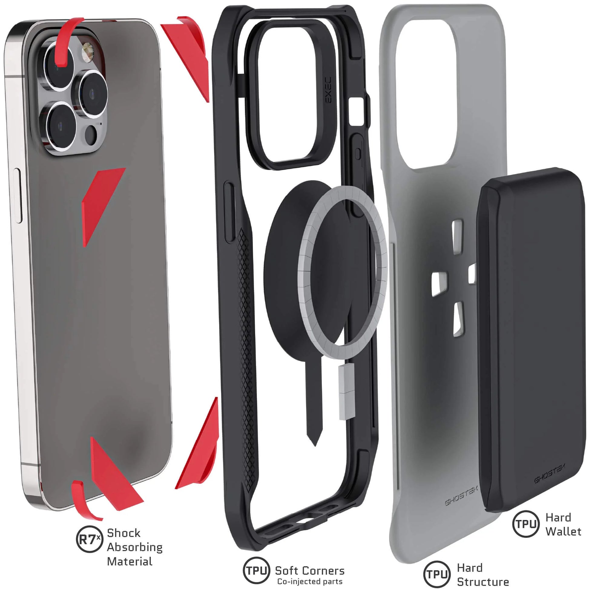 Elevate Your Style with the EXEC iPhone 15 Series MagSafe Wallet Case – Ultimate Protection and Convenience