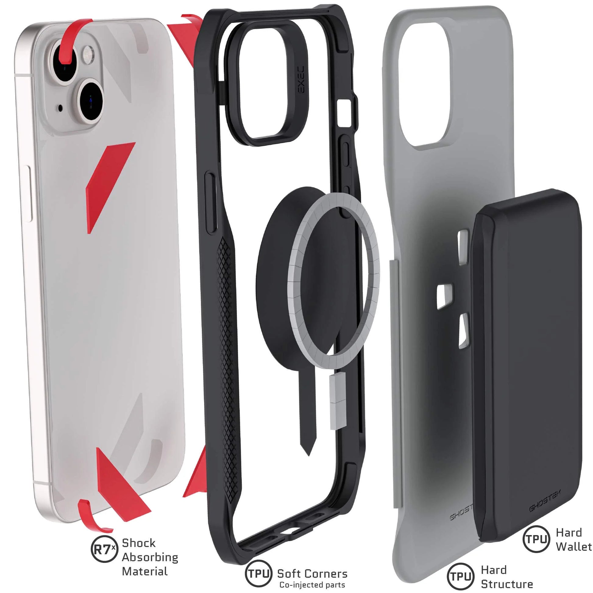Elevate Your Style with the EXEC iPhone 15 Series MagSafe Wallet Case – Ultimate Protection and Convenience