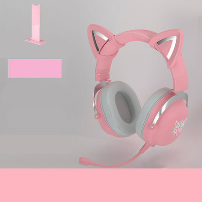 Experience Ultimate Gaming Comfort with Our Cute Girls Wired Head-Mounted Headset