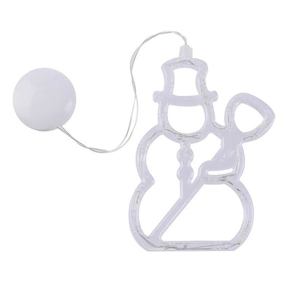 Illuminate Your Holidays with Our Christmas LED Suction Cup Chandelier Featuring Santa, Elk, and Snowman Designs - Perfect for Window Decor!