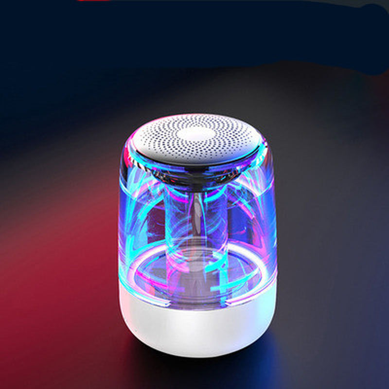 Experience Powerful Sound Anywhere with Our Portable Bluetooth Speaker - Features Colorful LED Lights and Built-in Radio